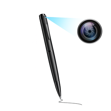 Spion Kamera - Indbygget i Kuglepen (All-Black)